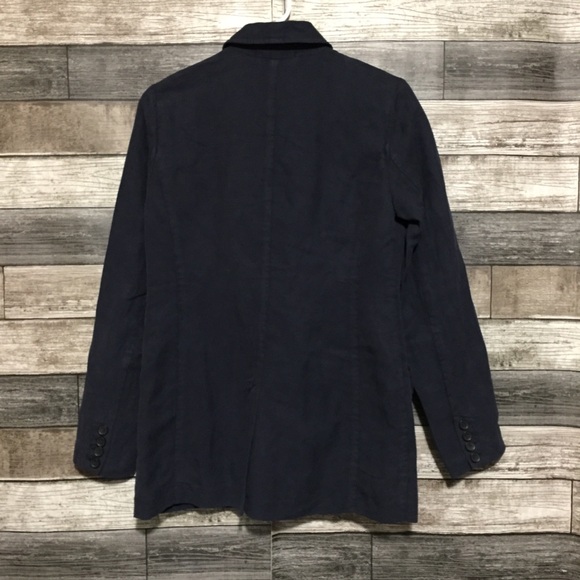 Alex Mill Women’s Blazer Jacket Coat Size XS Blue Linen Blend (READ DESC) - Picture 6 of 10